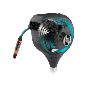 SimpleGarden: Enrolador de Mangueira Automático e Suporte Giratório 180° + BRINDE Mangueira