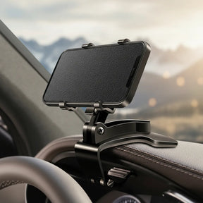 Suporte para Celular no Painel do Carro 360° – Ajuste Universal com Base Giratória Compatível com Diversos Modelos de Smartphones