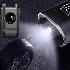 Compressor de Ar Portátil Sem Fio com Medidor de Pressão