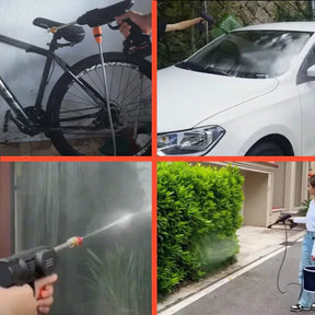 Lavadora de Alta Pressão Portátil Recarregável - 70 Bar de Potência para Carros, Fachadas e Jardins