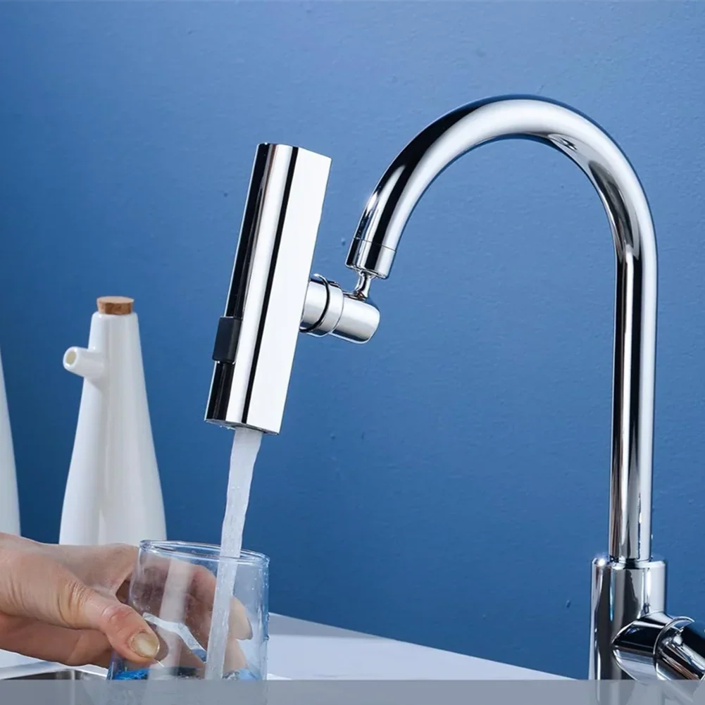 Bico de Torneira Cascata 4 Funções - Transforme Sua Pia com Pressão Ajustável e Rotação 360°