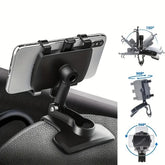 Suporte para Celular no Painel do Carro 360° – Ajuste Universal com Base Giratória Compatível com Diversos Modelos de Smartphones