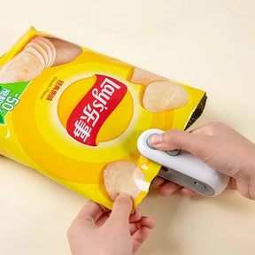 Mini Selador Automático Portátil - Mantenha seus Alimentos Frescos em Qualquer Lugar!