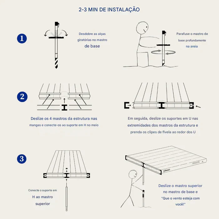Guarda Sol Veleiro ShadeSock - (Compre 1 Leve 3) 🔥Promoção de Fim de Ano🔥