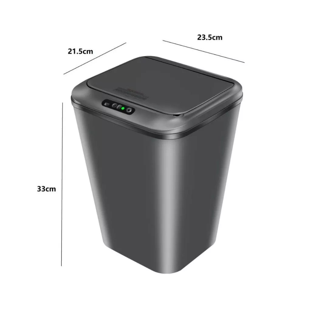 Lixeira com Sensor Automático - 16 Litros para Banheiro, Cozinha e Escritório