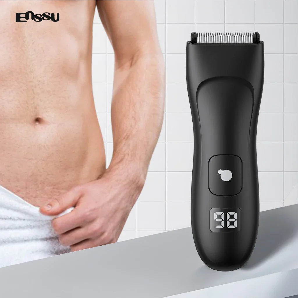 Aparador de Pelos Masculino Recarregável – Precision Pro com LED e Resistência à Água