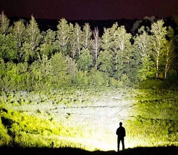 Lanterna Recarregável T9 P50/P90 | Iluminação Potente para Atividades Externas