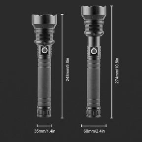 Lanterna Recarregável T9 P50/P90 | Iluminação Potente para Atividades Externas